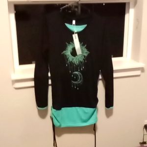 Black and green sunshine and Moon symbol shirt! Came from dresslily!